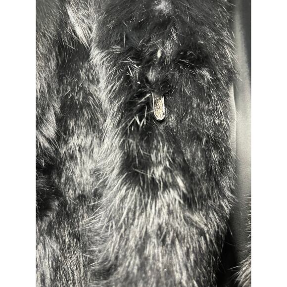 Vintage 1980’s Somerset Furs of Los Angeles Rabbit Fur Coat Size Medium - Picture 11 of 14